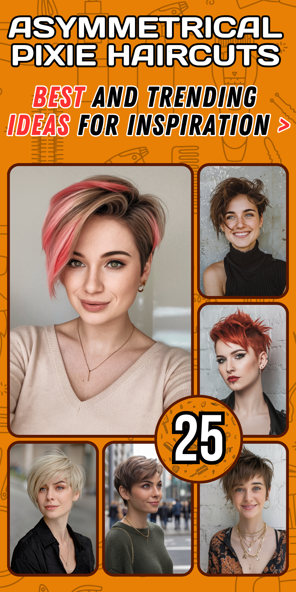 Stunning Asymmetrical Pixie 2025 Ideas for Women – Bold Haircuts for Edgy, Sleek, and Curly Styles