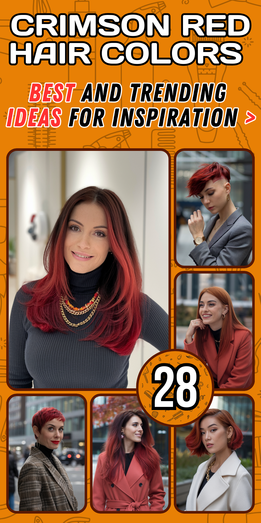 Stunning Crimson Red Hair Color Ideas for Women in 2024 – Bold, Vibrant, and Trendsetting Styles