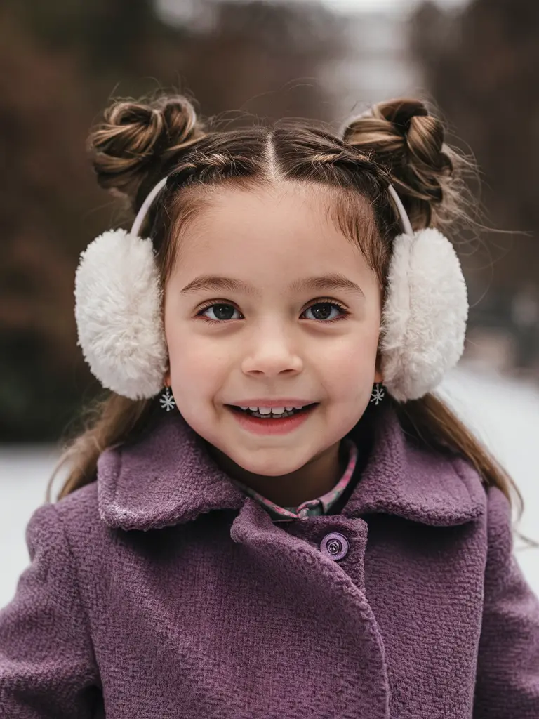 Winter Hairstyles for Kids: Cute and Easy Ideas for 2024-2025 to Keep Your Child Stylish and Warm