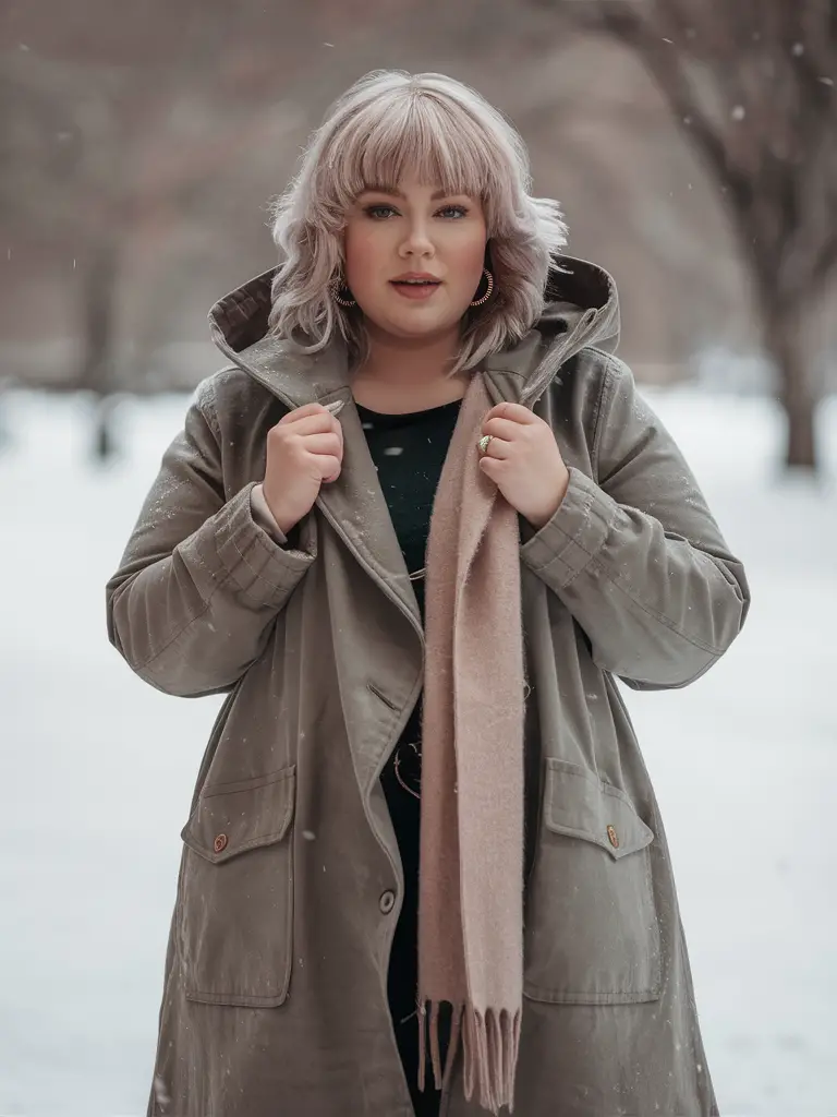 Winter Haircuts for Plus Size Women: Best Ideas for Pixie, Bob, and Long Hair with Bangs 2024-2025