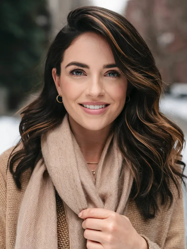 Winter Brown Hair Color Ideas for Women: Stunning Brunette Shades & Highlights for 2024-2025