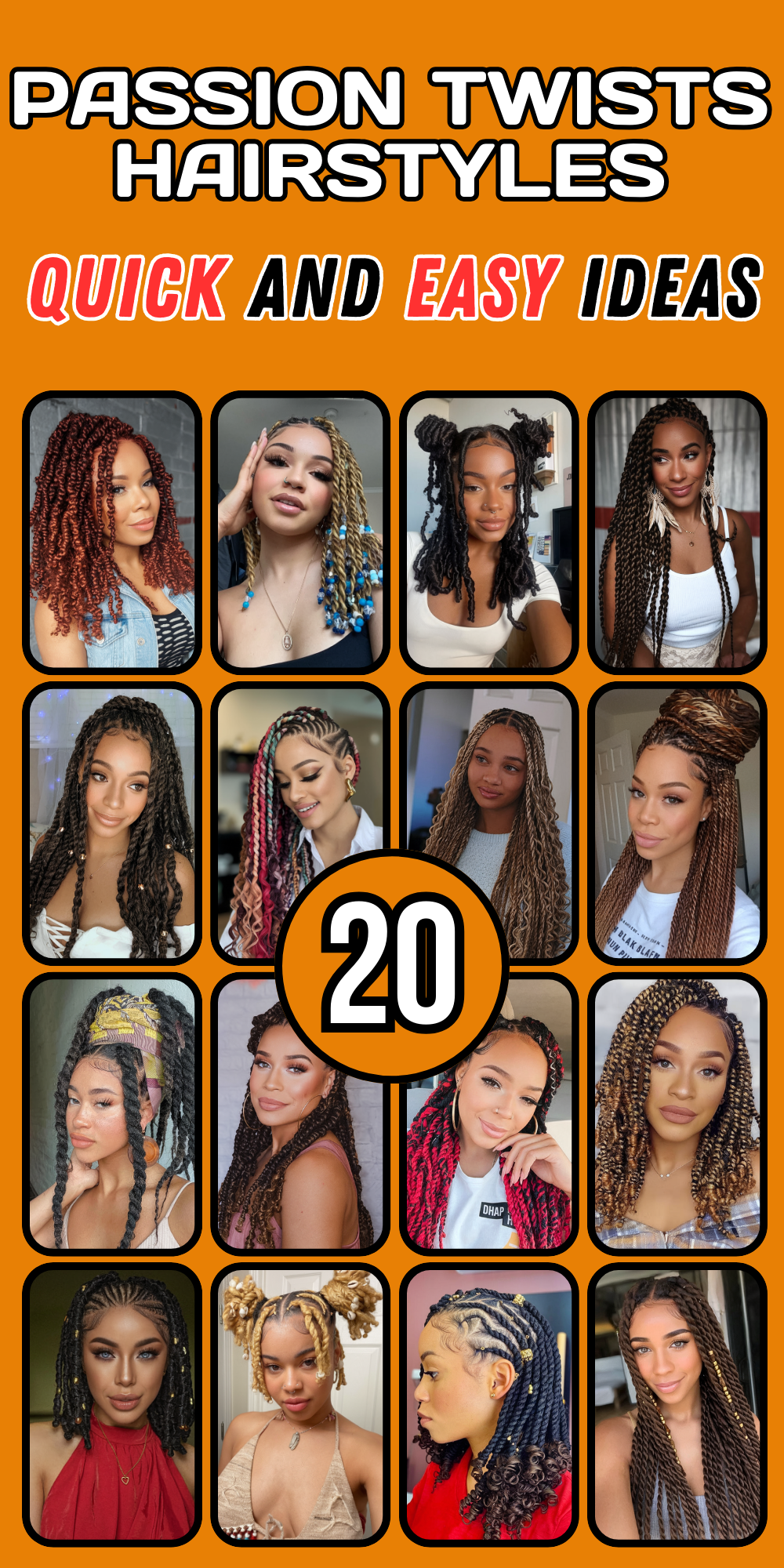 Passion Twists Hairstyles Ideas for Women in 2024: Boho, Jumbo, Shoulder Length, and More