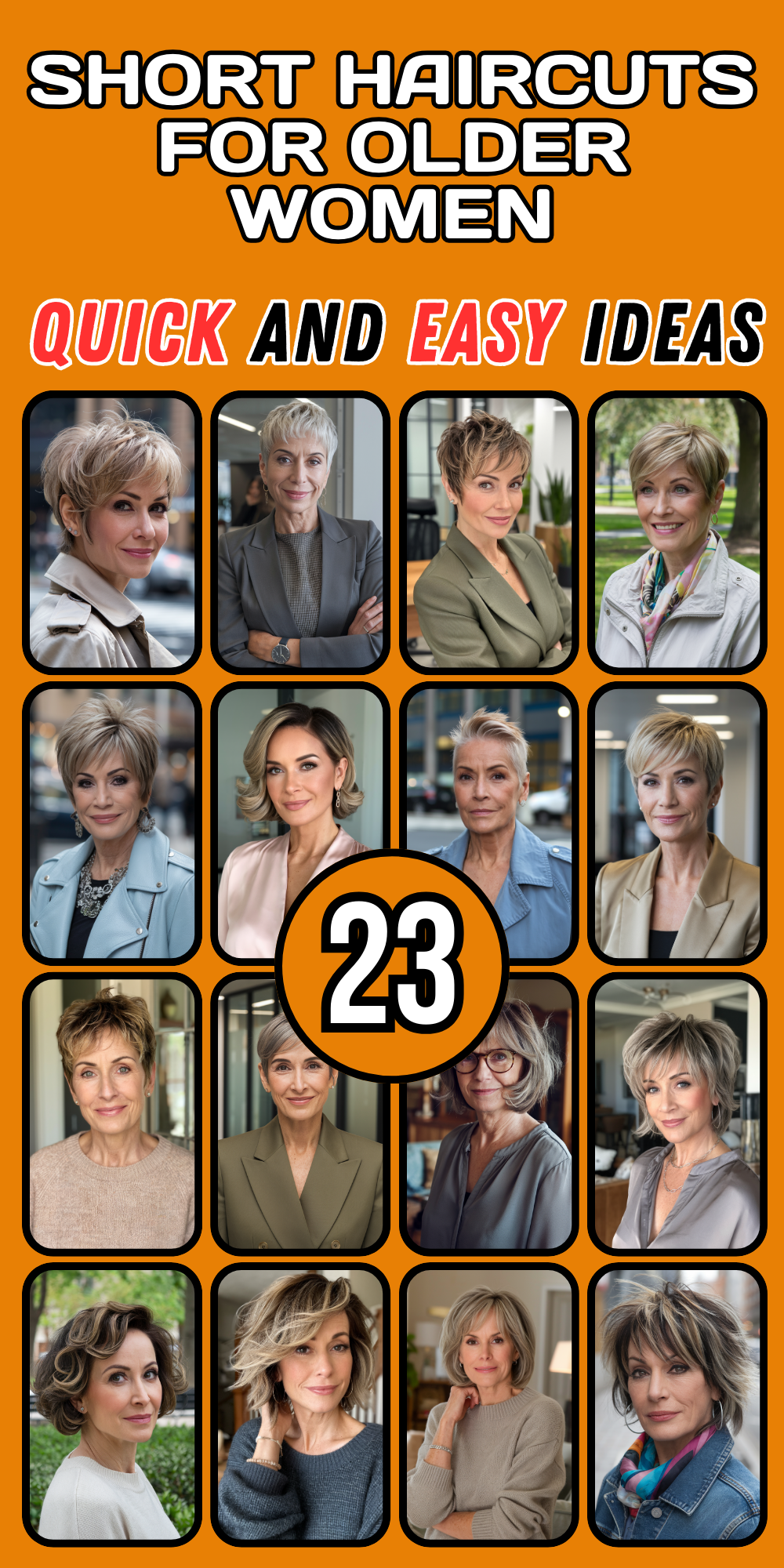 Short Haircuts for Older Women in 2024: Stylish and Easy-to-Style Ideas for All Hair Types