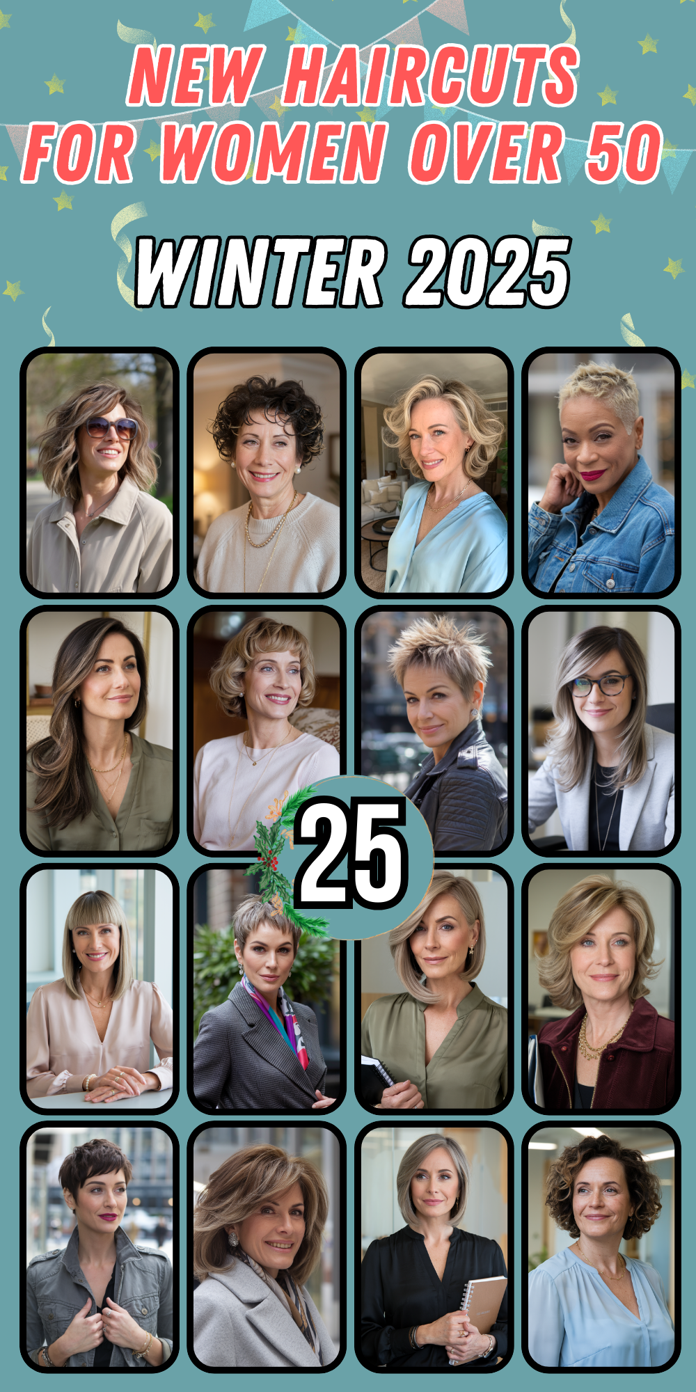 New Haircuts for Women Over 50 – 2025: Trendy, Sassy, Chic Ideas for Women of All Hair Types