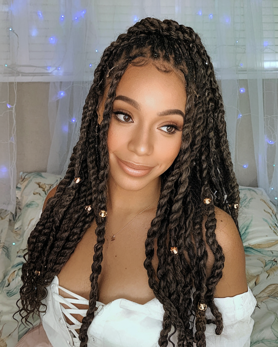 Passion Twists Hairstyles Ideas for Women in 2024: Boho, Jumbo, Shoulder Length, and More