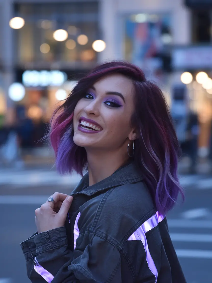 Deep Purple Hair Color Ideas for Women in 2024 – Stylish Transformations and Trends