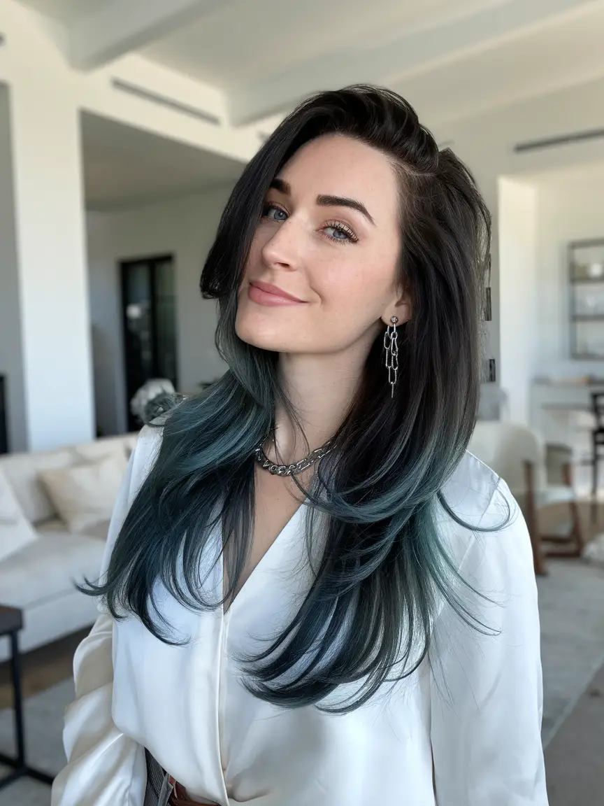 Blue Black Hair Colors Ideas for Women 2024: Stunning Midnight, Dark, and Bold Highlights