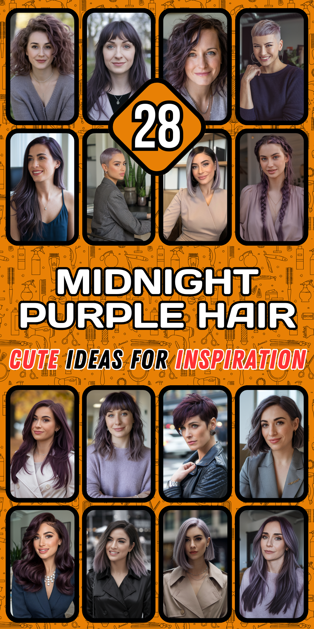 Stunning Midnight Purple Hair Ideas for Women in 2024: Bold Colors, Trendy Cuts, and Styling Tips