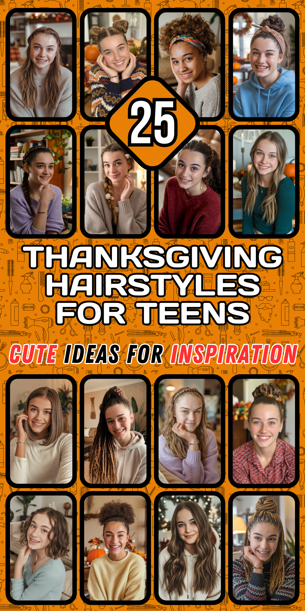 Thanksgiving Hairstyles for Teens – Cute and Easy Hair Ideas for Curly, Straight, and Short Hair