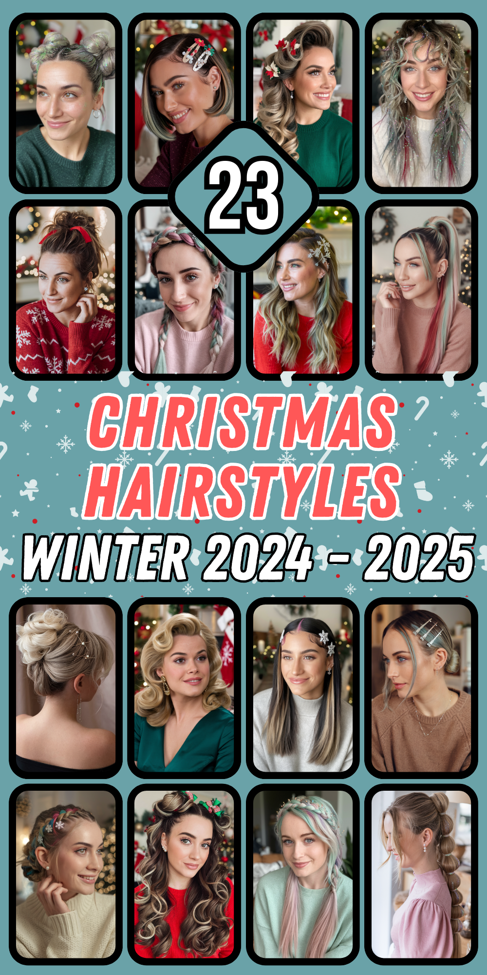 Christmas Hairstyles for Women: Festive, Cute, and Creative Ideas for Every Hair Length