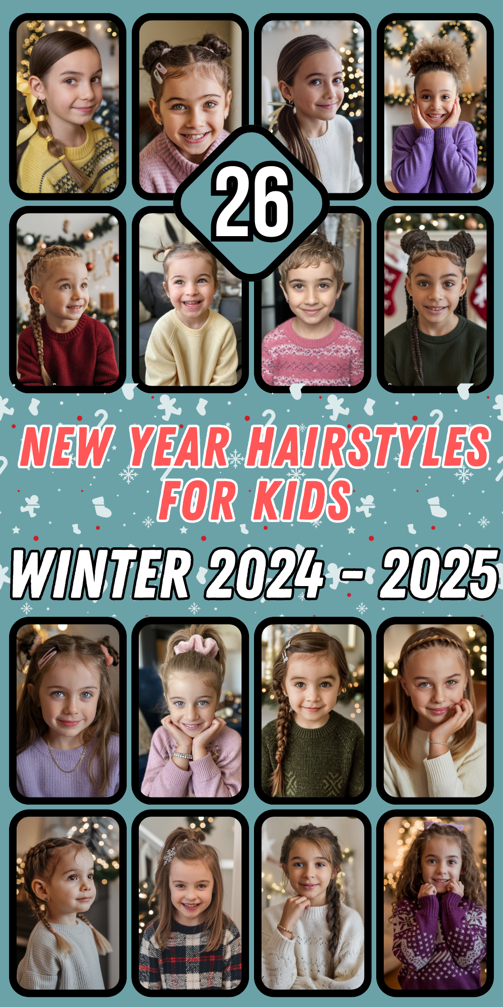 Festive and Cute New Year Hairstyles for Kids: Easy, Stylish Ideas for Every Hair Type and Length