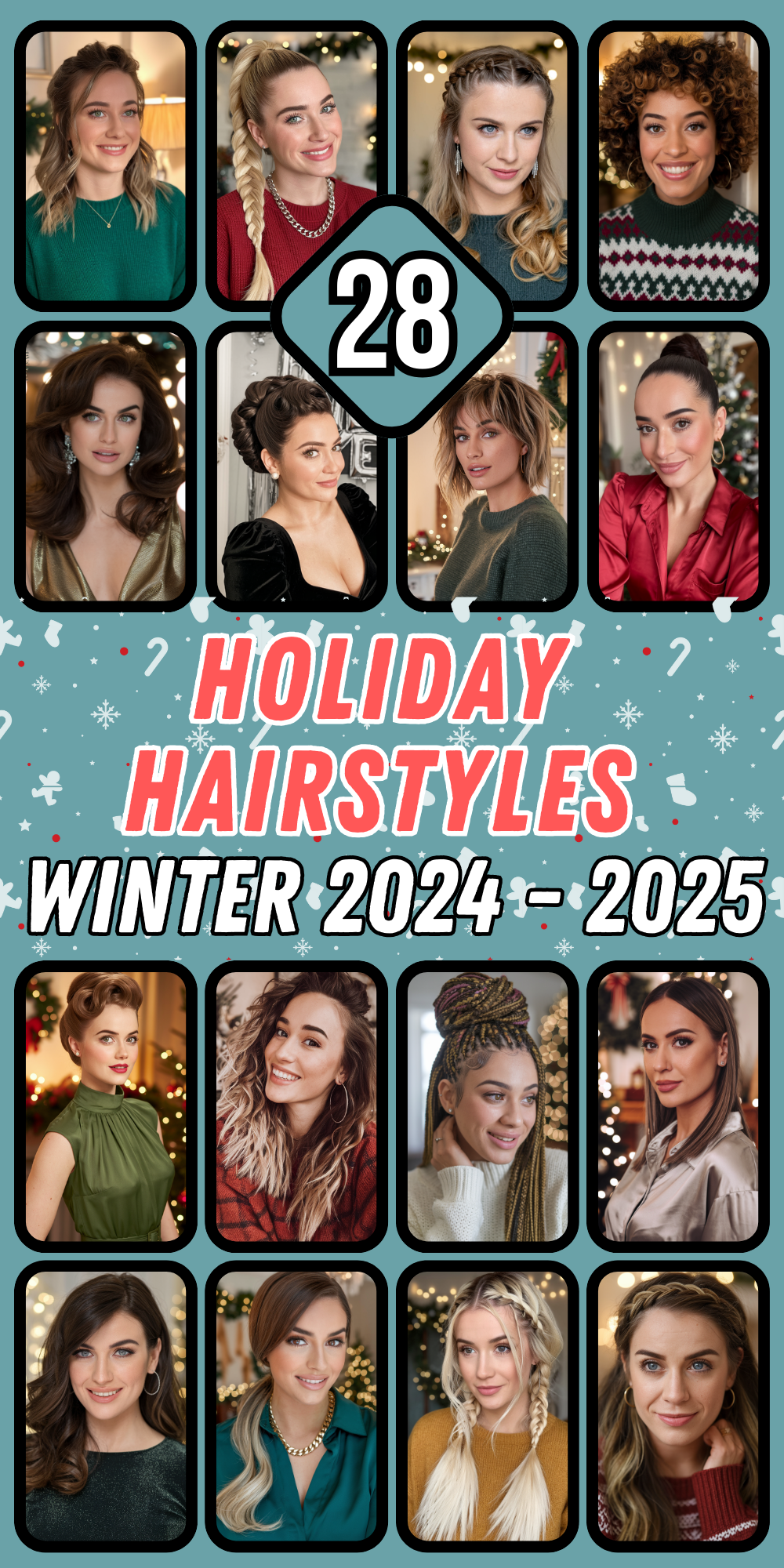 Stunning Holiday Hairstyles for Every Occasion: Ideas for Long, Medium, and Short Hair for Women