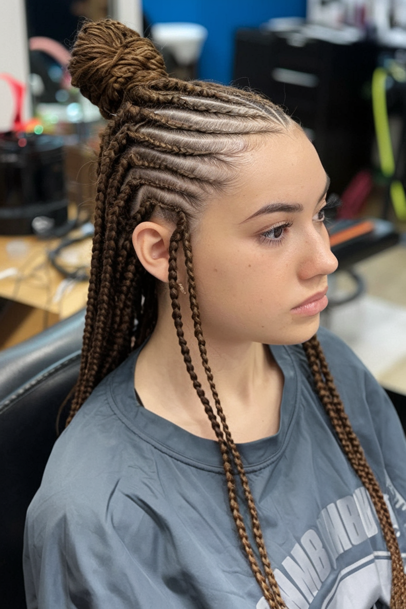 Stunning Braided Cornrow Hairstyles for 2024: Creative Ideas for Women Embracing Natural Hair