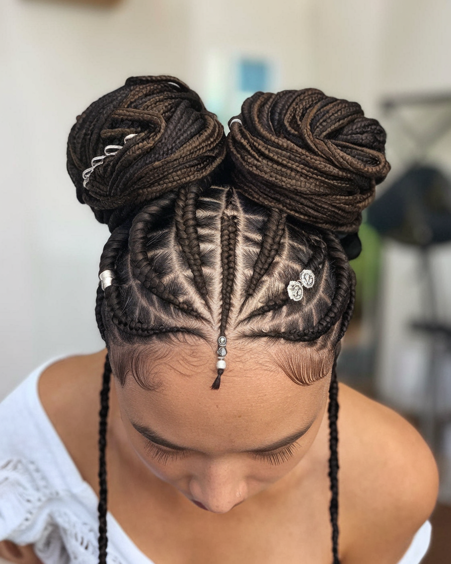 Stunning Braided Cornrow Hairstyles for 2024: Creative Ideas for Women Embracing Natural Hair