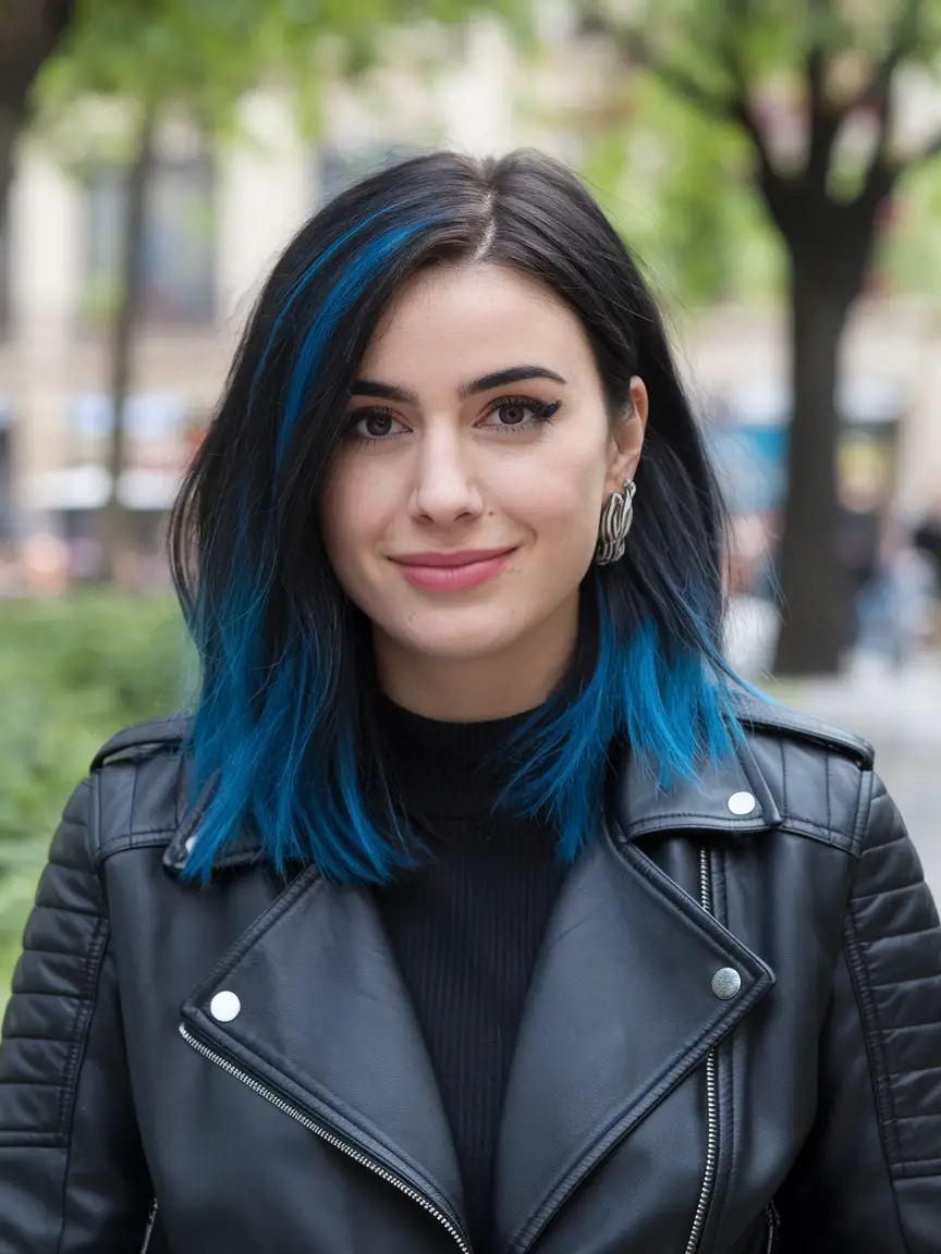 Blue Black Hair Colors Ideas for Women 2024: Stunning Midnight, Dark, and Bold Highlights