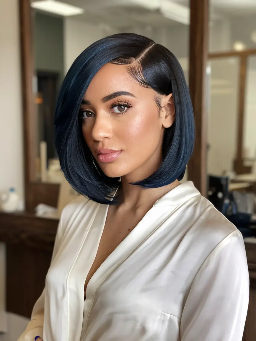 Blue Black Hair Colors Ideas for Women 2024: Stunning Midnight, Dark, and Bold Highlights