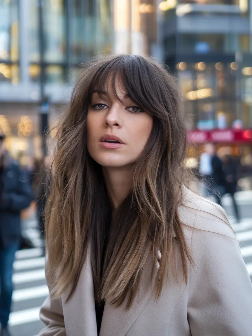 Stunning Face Framing Layers with Bangs for Women - Trendy Haircut Ideas for 2024