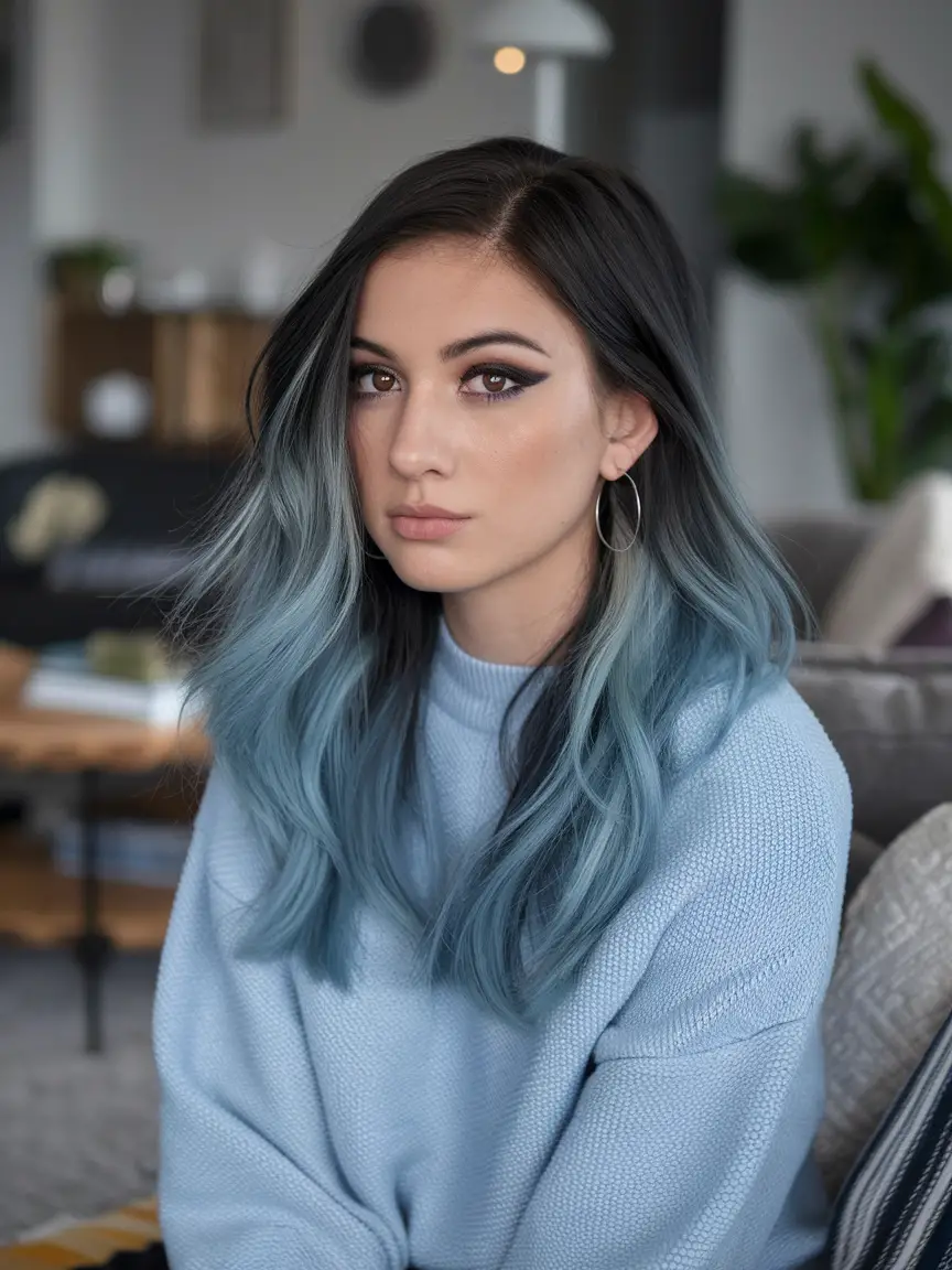 Blue Black Hair Colors Ideas for Women 2024: Stunning Midnight, Dark, and Bold Highlights