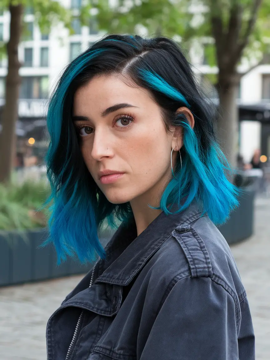 Blue Black Hair Colors Ideas for Women 2024: Stunning Midnight, Dark, and Bold Highlights