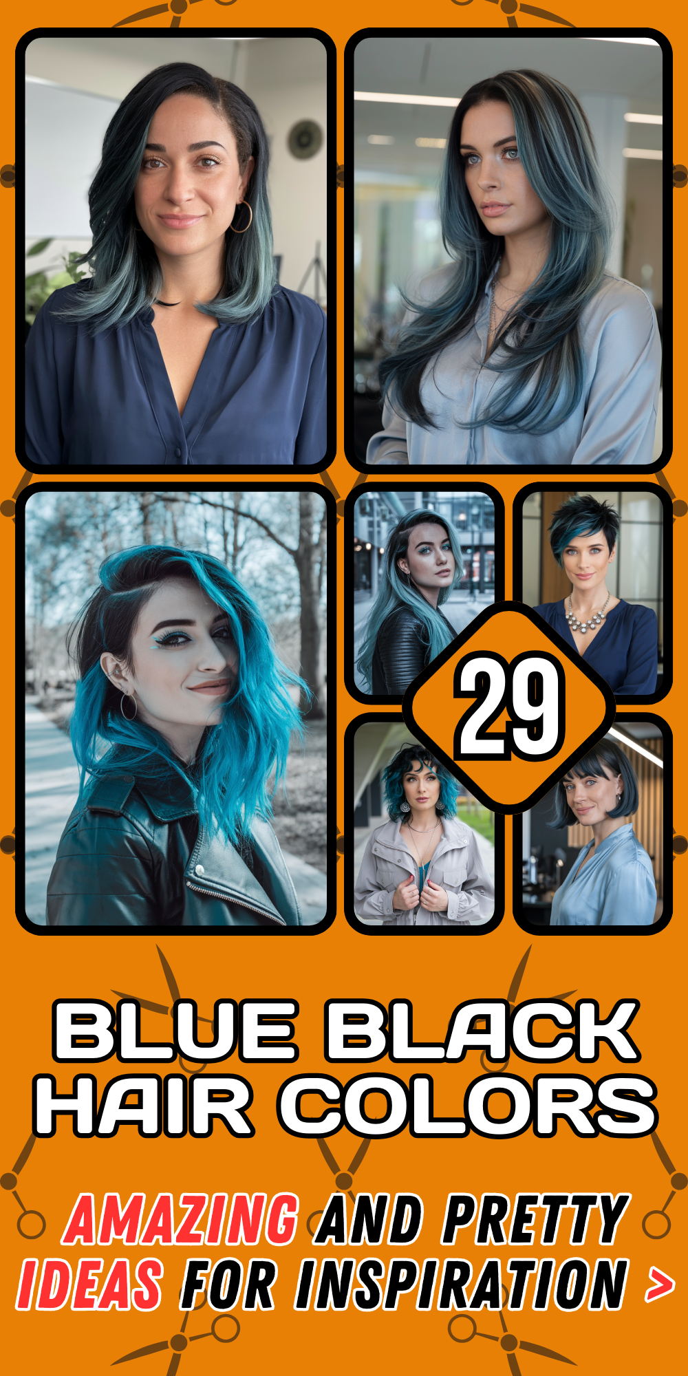 Blue Black Hair Colors Ideas for Women 2024: Stunning Midnight, Dark, and Bold Highlights