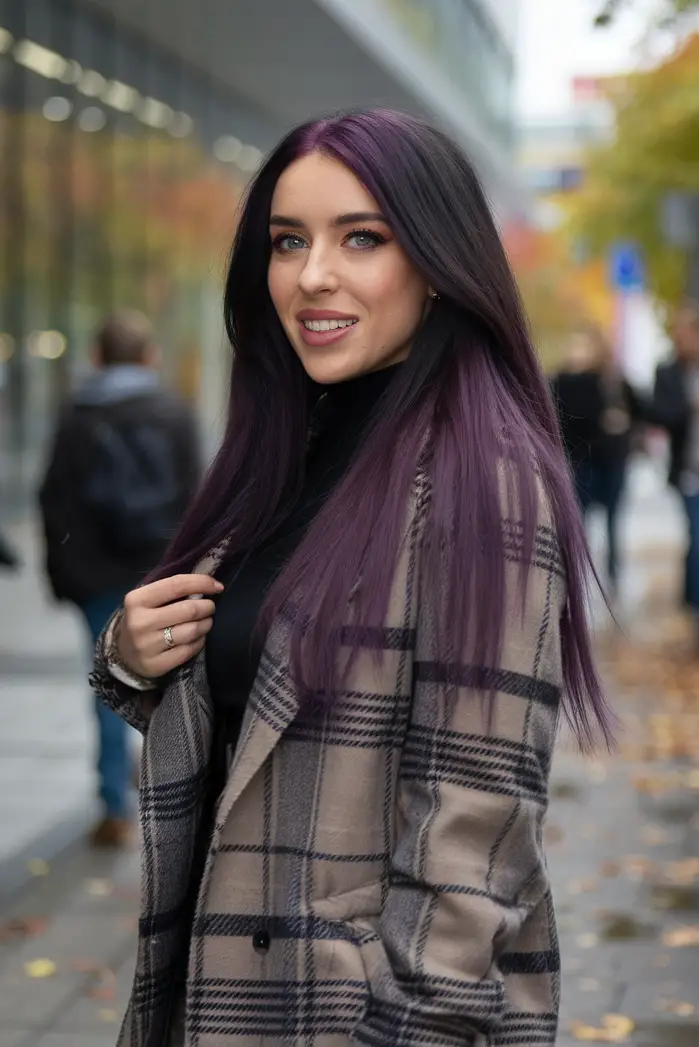 Deep Purple Hair Color Ideas for Women in 2024 – Stylish Transformations and Trends