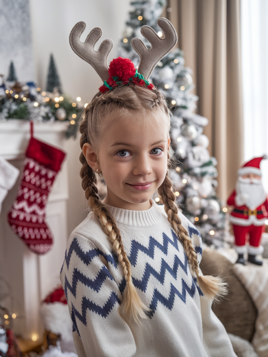 Top Christmas Children's Hairstyles for Festive Celebrations - Fun and Easy Kids’ Hairstyle Ideas