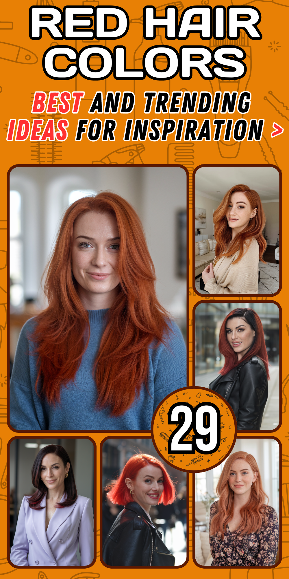 Stunning Red Hair Color Ideas for Women in 2024 – Vibrant Tones, Highlights, and Styles