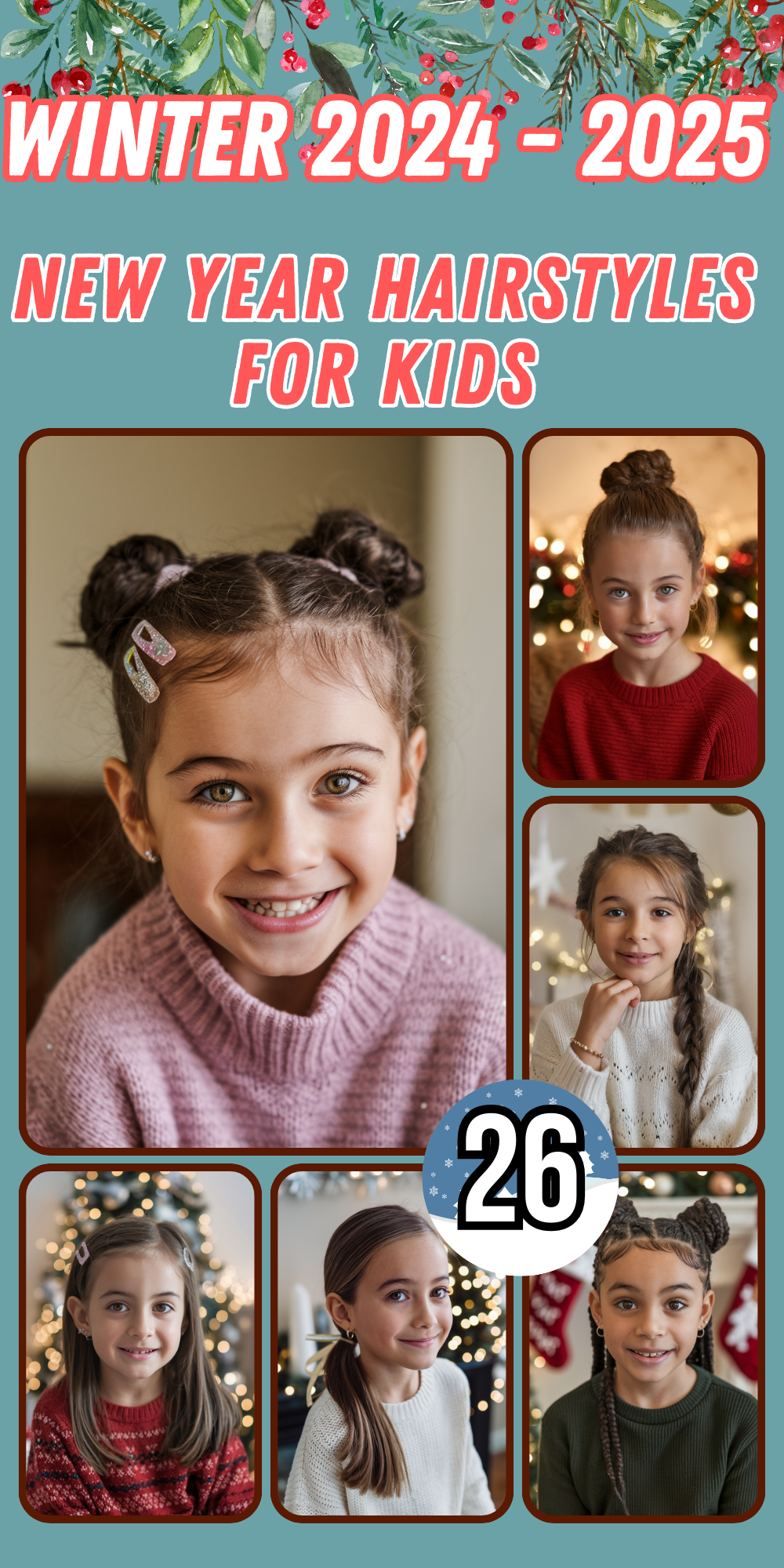 Festive and Cute New Year Hairstyles for Kids: Easy, Stylish Ideas for Every Hair Type and Length