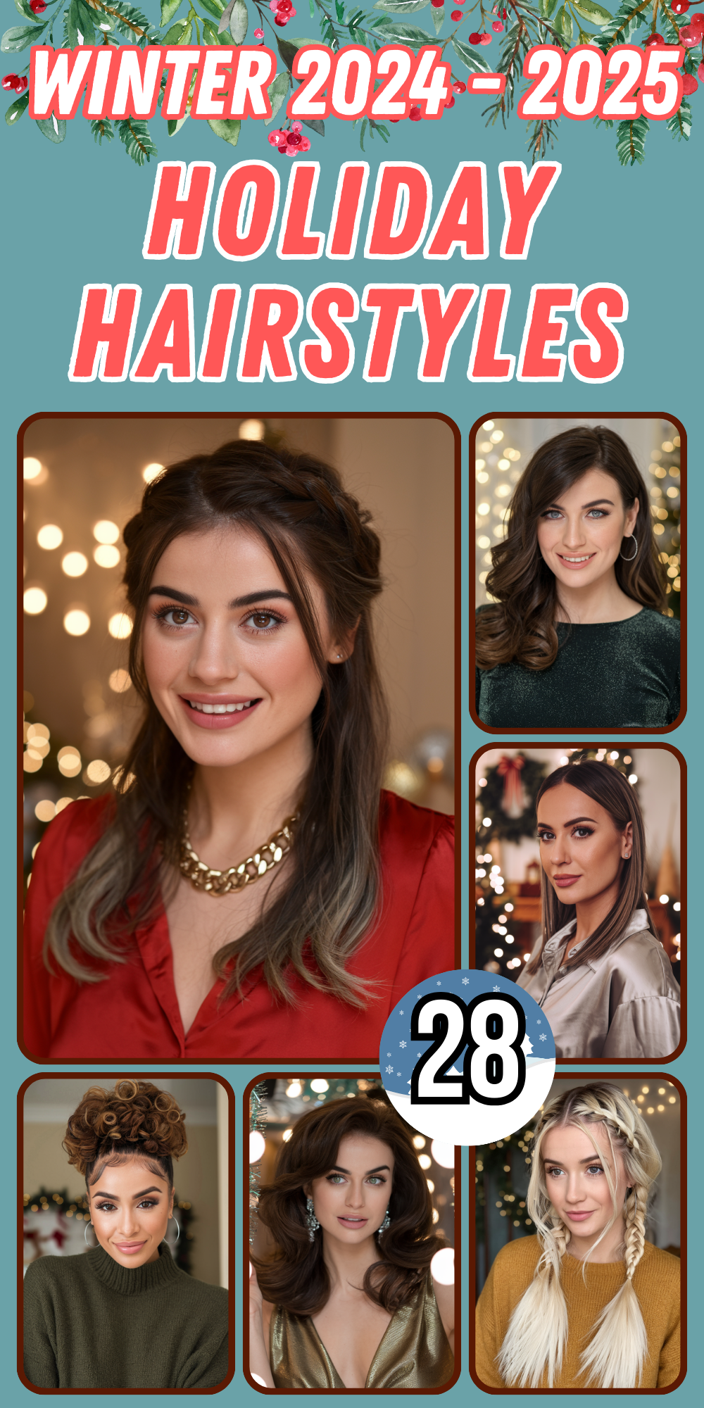 Stunning Holiday Hairstyles for Every Occasion: Ideas for Long, Medium, and Short Hair for Women