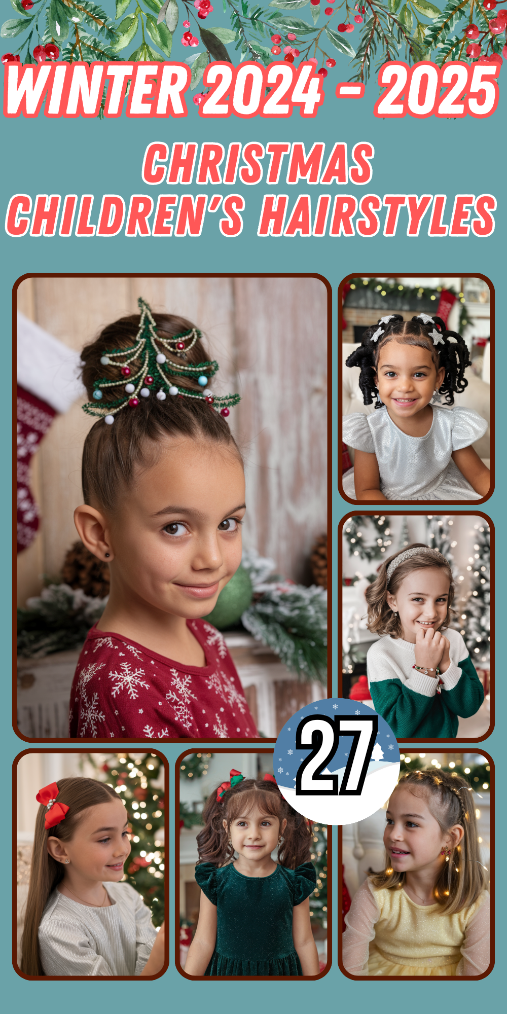 Top Christmas Children's Hairstyles for Festive Celebrations - Fun and Easy Kids’ Hairstyle Ideas