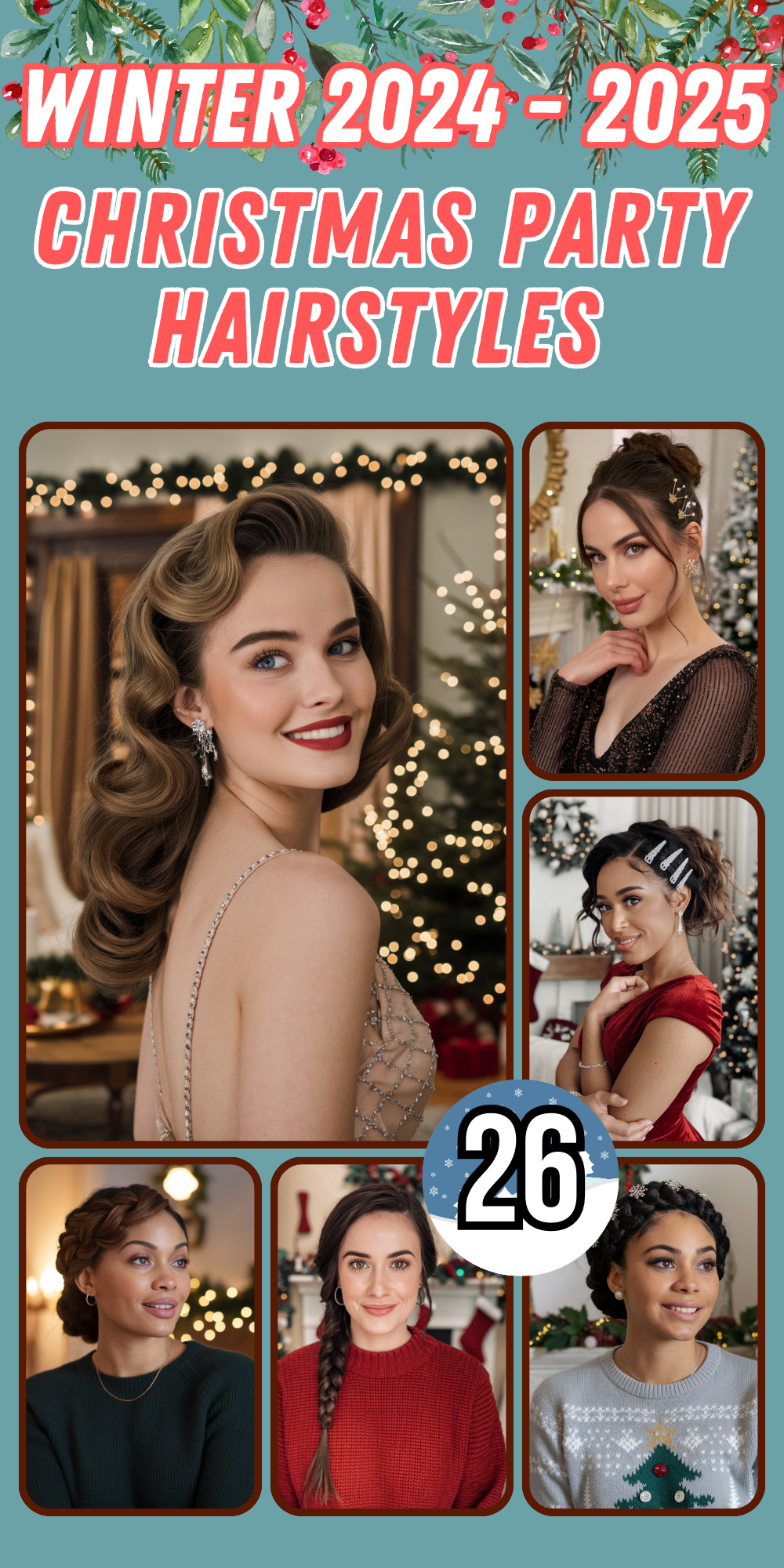 Christmas Party Hairstyles for Women: Easy and Festive Ideas for All Hair Lengths