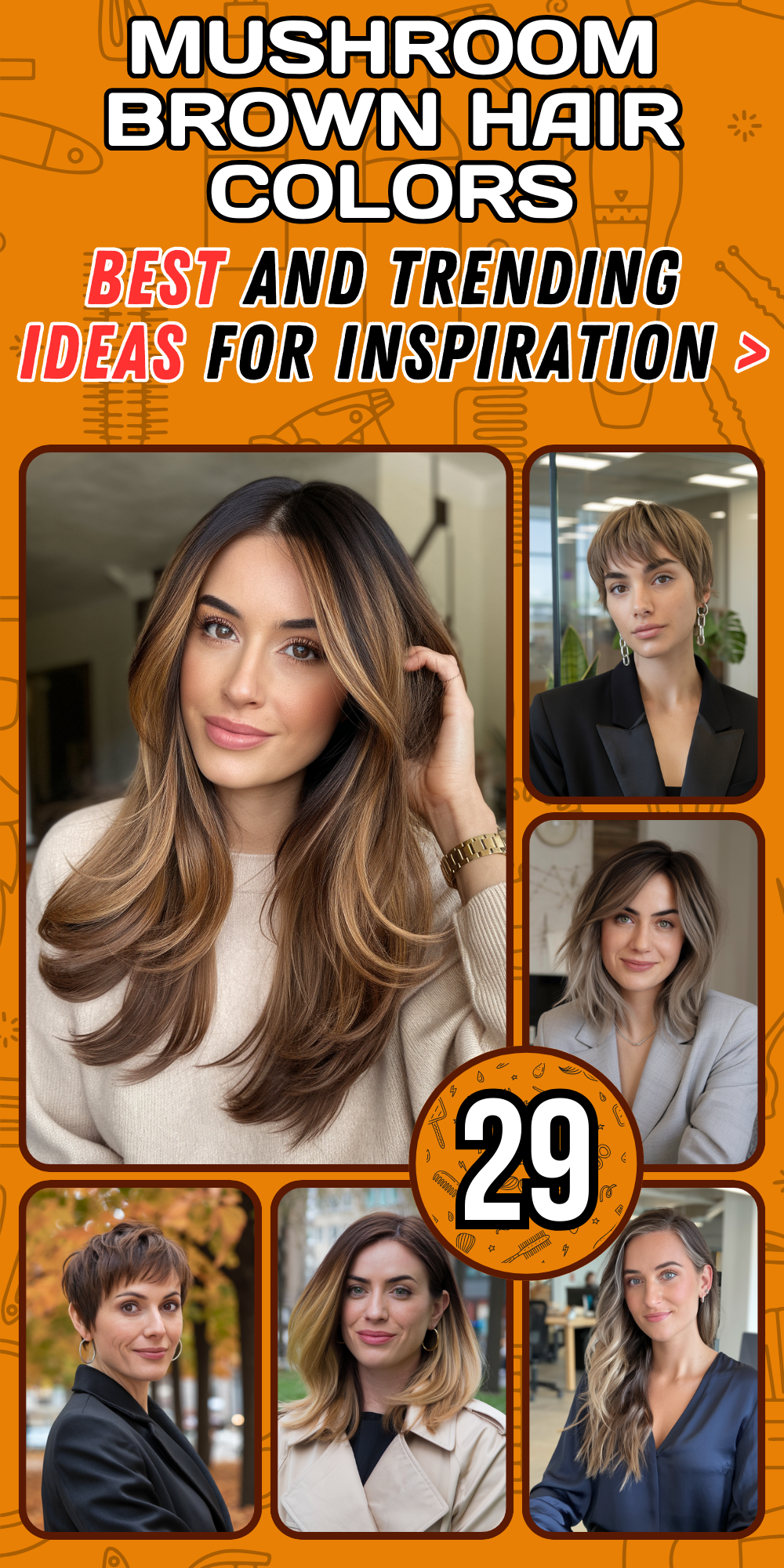 Stunning Mushroom Brown Hair Colors for Women: Trendy Hair Ideas for 2024 with Highlights