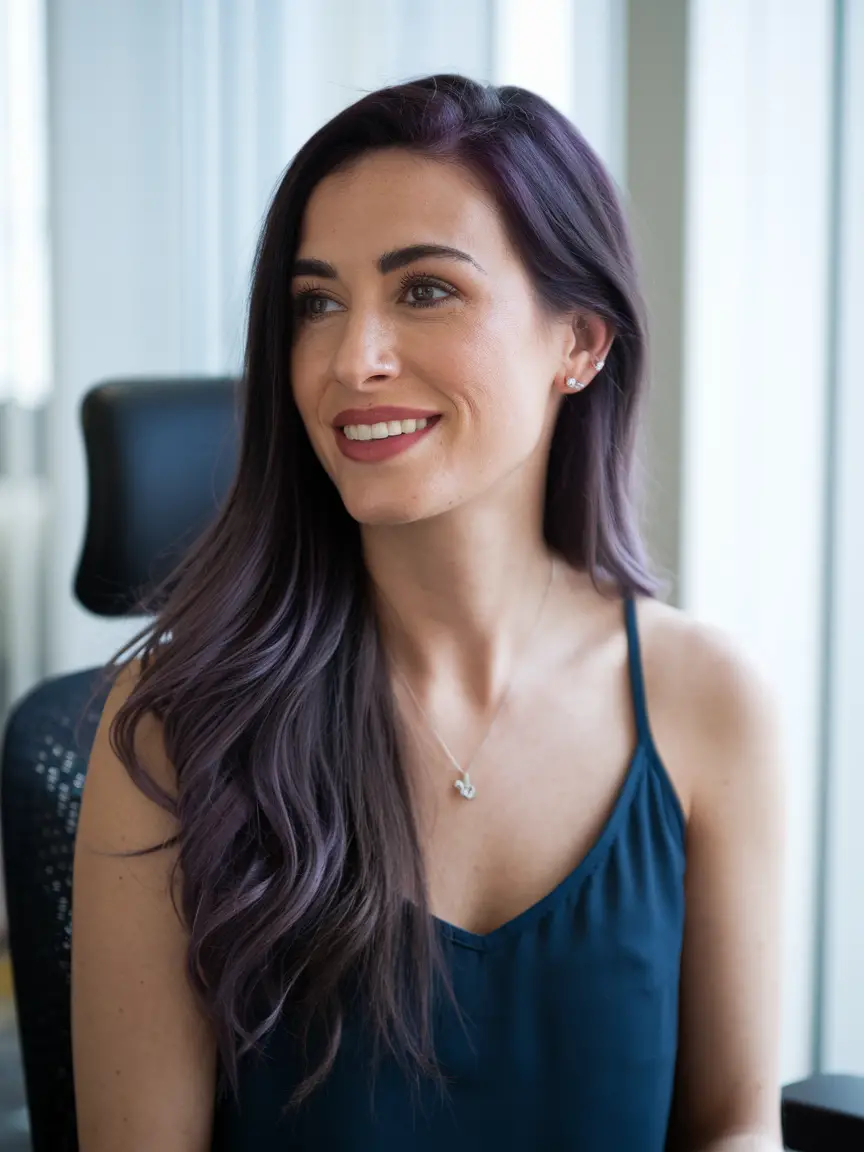 Stunning Midnight Purple Hair Ideas for Women in 2024: Bold Colors, Trendy Cuts, and Styling Tips