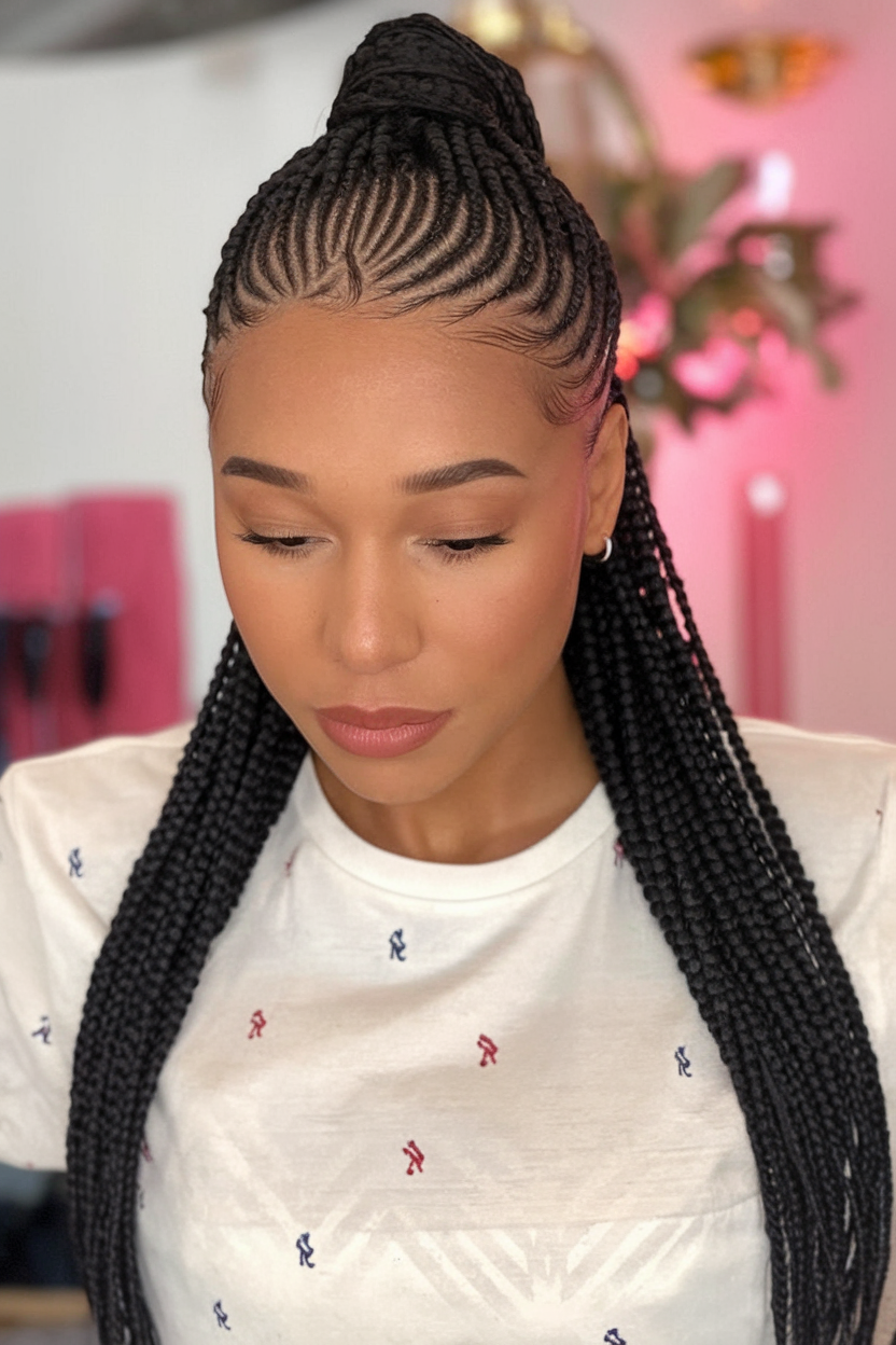 Stunning Braided Cornrow Hairstyles for 2024: Creative Ideas for Women Embracing Natural Hair