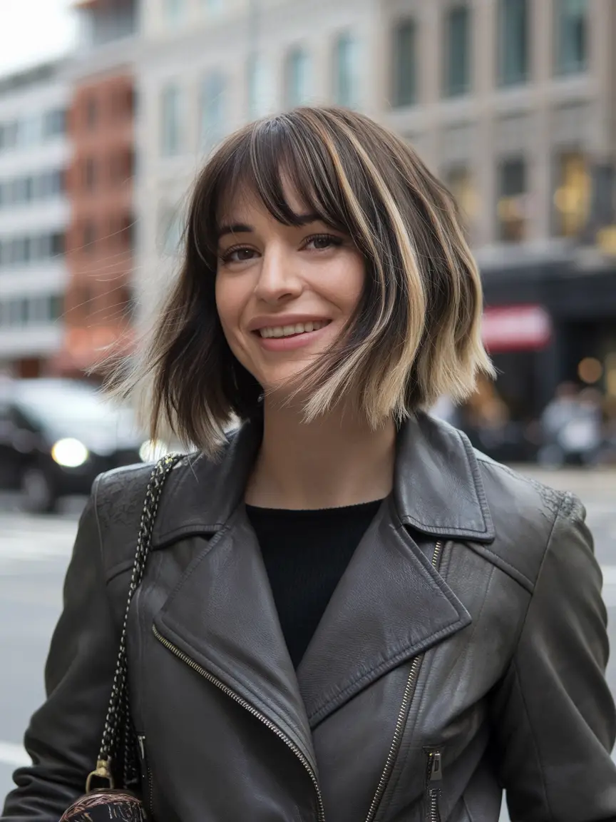 Stunning Face Framing Layers with Bangs for Women - Trendy Haircut Ideas for 2024