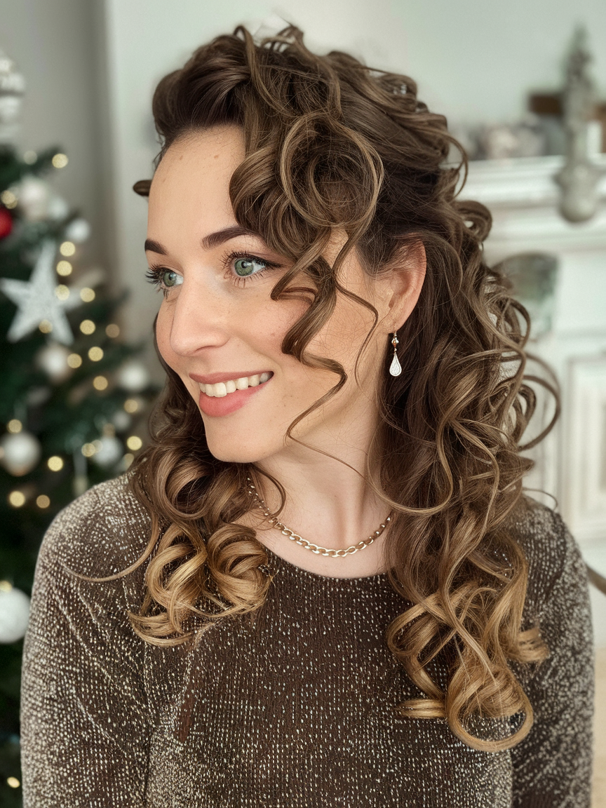 Cute Christmas Hairstyles Ideas for Women – Easy, Festive, and Creative Hair Ideas for the Holidays