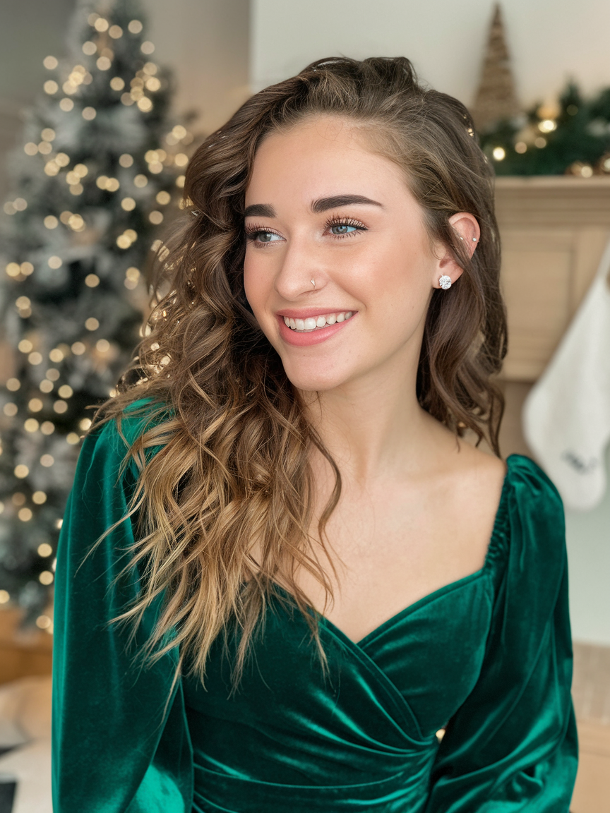 Cute Christmas Hairstyles Ideas for Women – Easy, Festive, and Creative Hair Ideas for the Holidays