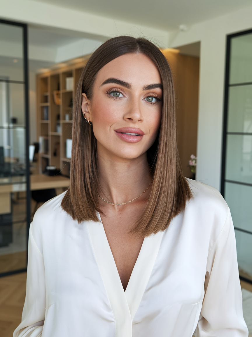 Trendy Mid-Length Haircuts 2025 for Women: Ideas for Fine Hair, Thick Hair, and Modern Styles