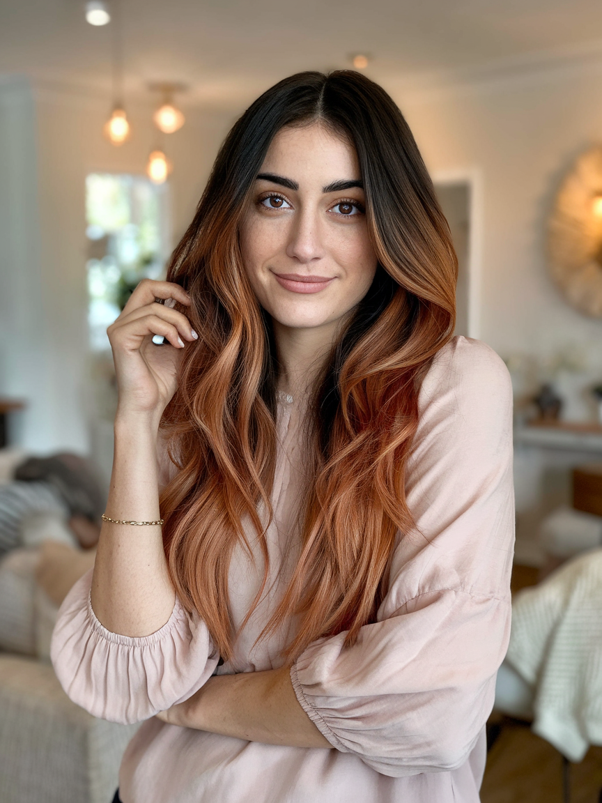 Trendy Copper Balayage Hair Color Ideas for Women in 2025 – Rich, Bold, and Natural Hues to Try