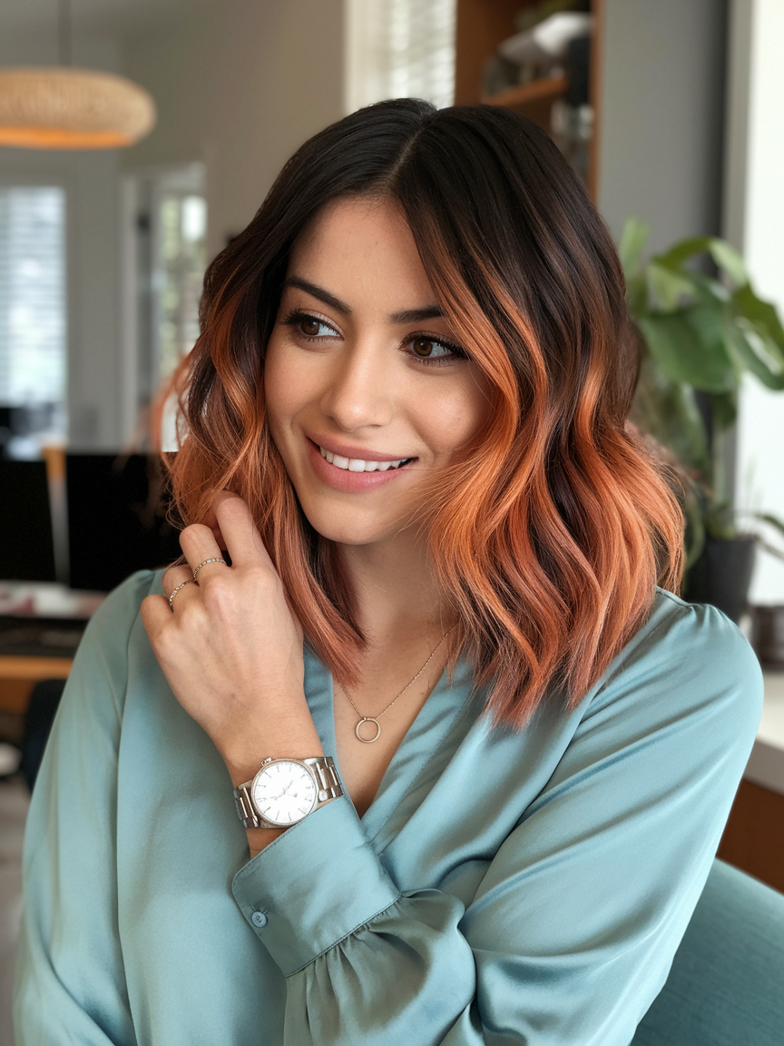 Trendy Copper Balayage Hair Color Ideas for Women in 2025 – Rich, Bold, and Natural Hues to Try