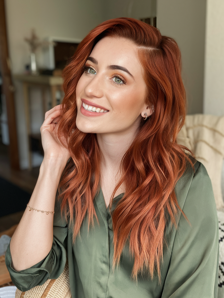 Stunning Ideas for Dark Auburn Fire Ombre Hair Color 2025 – Perfect Styles for Women