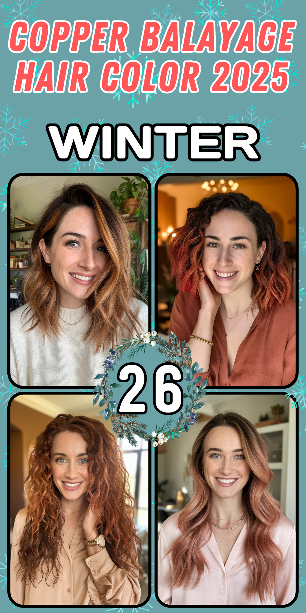 Trendy Copper Balayage Hair Color Ideas for Women in 2025 – Rich, Bold, and Natural Hues to Try