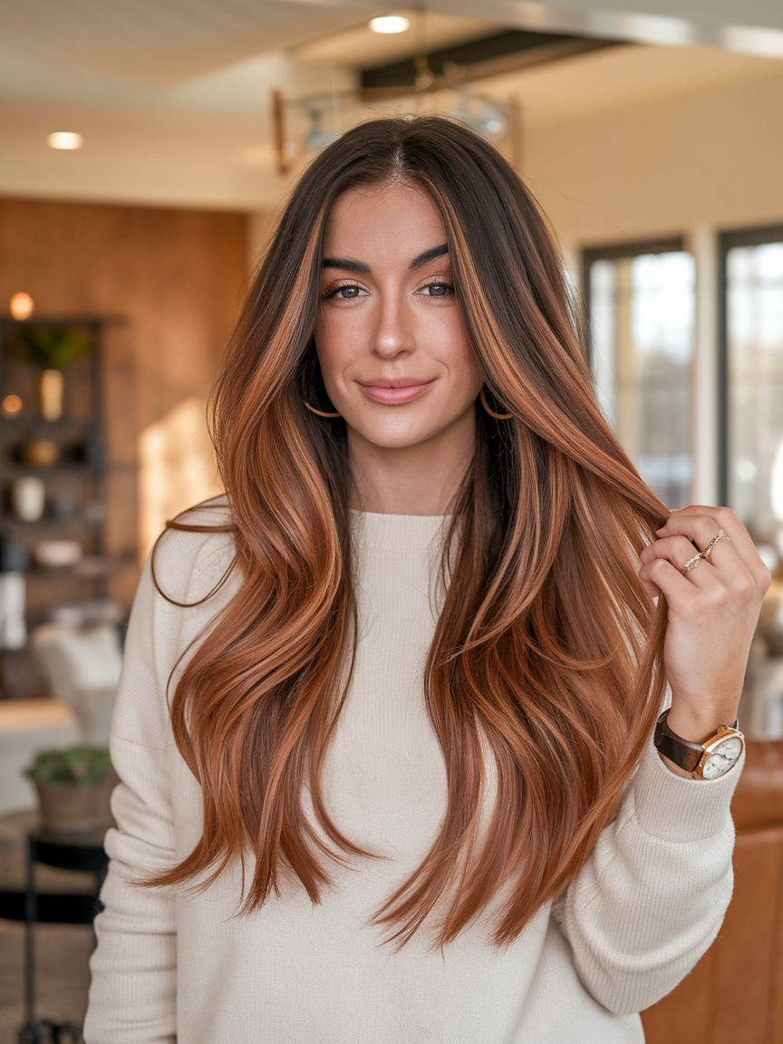 Trendy Copper Balayage Hair Color Ideas for Women in 2025 – Rich, Bold, and Natural Hues to Try